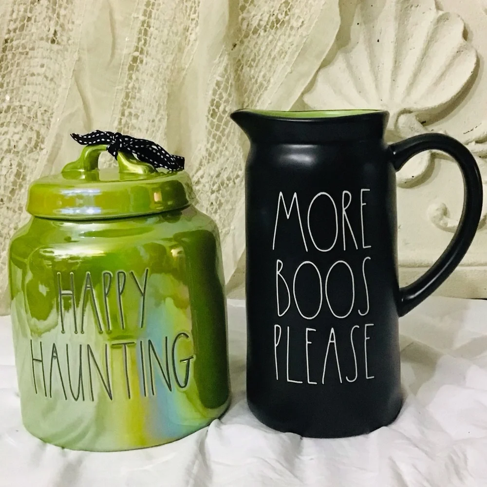 Rae Dunn HAPPY HAUNTING Canister NWOT